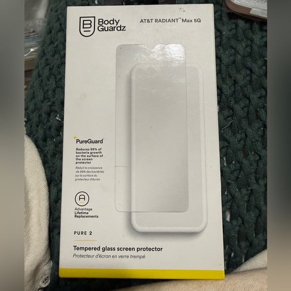 Pure 2 Tempered Glass Screen Protector for AT&T Radiant Max 5G - Clear - Picture 1 of 2